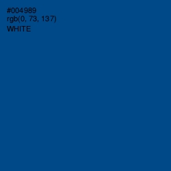 #004989 - Congress Blue Color Image