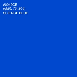 #0049CE - Science Blue Color Image