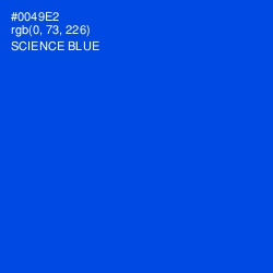 #0049E2 - Science Blue Color Image