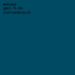 #004A63 - Chathams Blue Color Image