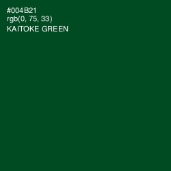 #004B21 - Kaitoke Green Color Image