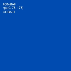 #004BAF - Cobalt Color Image