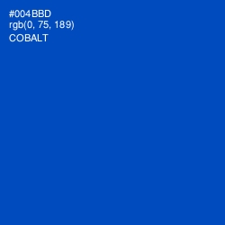 #004BBD - Cobalt Color Image