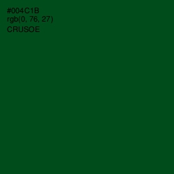 #004C1B - Crusoe Color Image