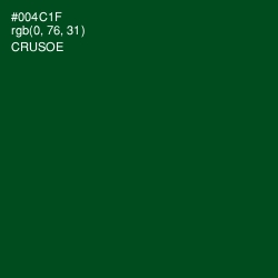 #004C1F - Crusoe Color Image