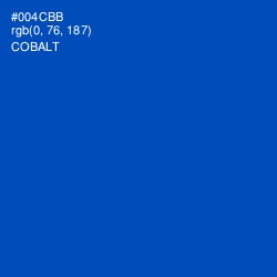 #004CBB - Cobalt Color Image