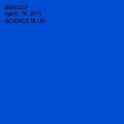 #004CCF - Science Blue Color Image