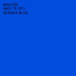 #004CDD - Science Blue Color Image