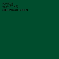 #004D2E - Sherwood Green Color Image