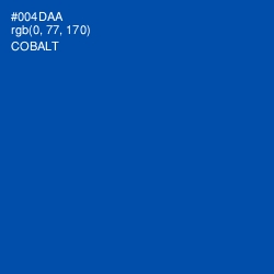 #004DAA - Cobalt Color Image