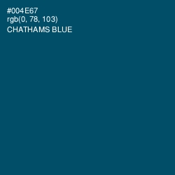 #004E67 - Chathams Blue Color Image