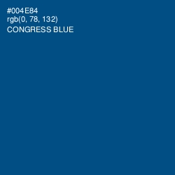 #004E84 - Congress Blue Color Image