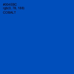 #004EBC - Cobalt Color Image