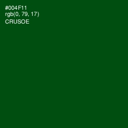 #004F11 - Crusoe Color Image