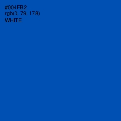 #004FB2 - Cobalt Color Image