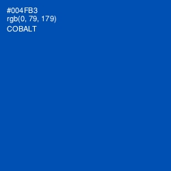 #004FB3 - Cobalt Color Image