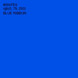 #004FE6 - Blue Ribbon Color Image