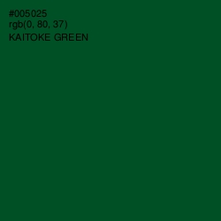 #005025 - Kaitoke Green Color Image