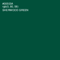 #00503A - Sherwood Green Color Image