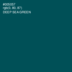 #005057 - Deep Sea Green Color Image