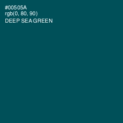 #00505A - Deep Sea Green Color Image