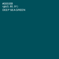 #00505B - Deep Sea Green Color Image