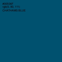 #00506F - Chathams Blue Color Image