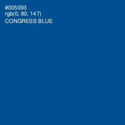 #005093 - Congress Blue Color Image
