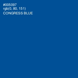 #005097 - Congress Blue Color Image