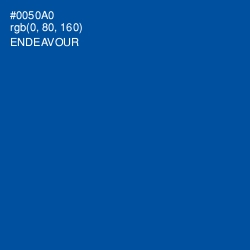 #0050A0 - Endeavour Color Image