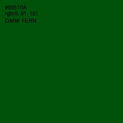 #00510A - Dark Fern Color Image