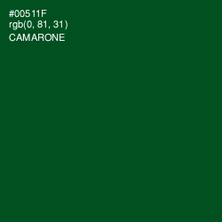 #00511F - Camarone Color Image