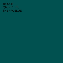 #00514F - Sherpa Blue Color Image