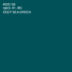 #005158 - Deep Sea Green Color Image