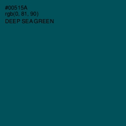 #00515A - Deep Sea Green Color Image