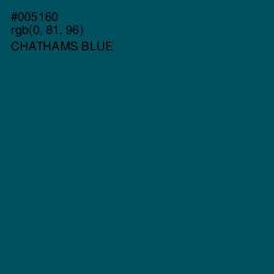 #005160 - Chathams Blue Color Image