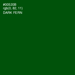 #00520B - Dark Fern Color Image