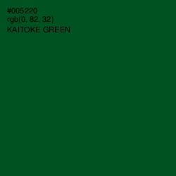 #005220 - Kaitoke Green Color Image