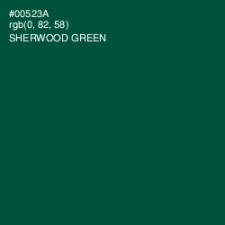 #00523A - Sherwood Green Color Image