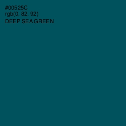 #00525C - Deep Sea Green Color Image