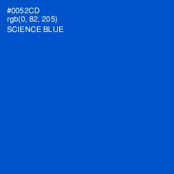 #0052CD - Science Blue Color Image
