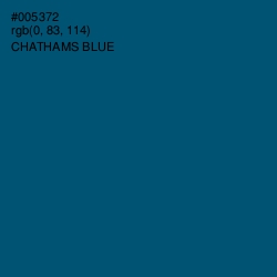 #005372 - Chathams Blue Color Image