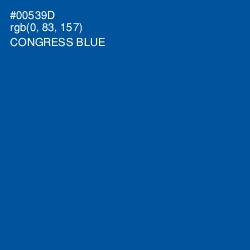 #00539D - Congress Blue Color Image