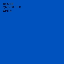 #0053BF - Cobalt Color Image