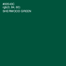 #00543C - Sherwood Green Color Image