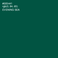 #005441 - Evening Sea Color Image