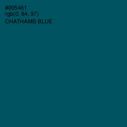 #005461 - Chathams Blue Color Image