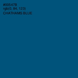 #00547B - Chathams Blue Color Image