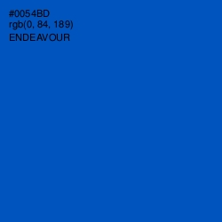 #0054BD - Endeavour Color Image