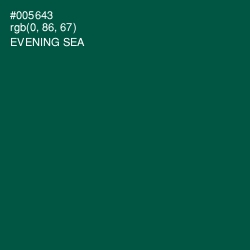 #005643 - Evening Sea Color Image